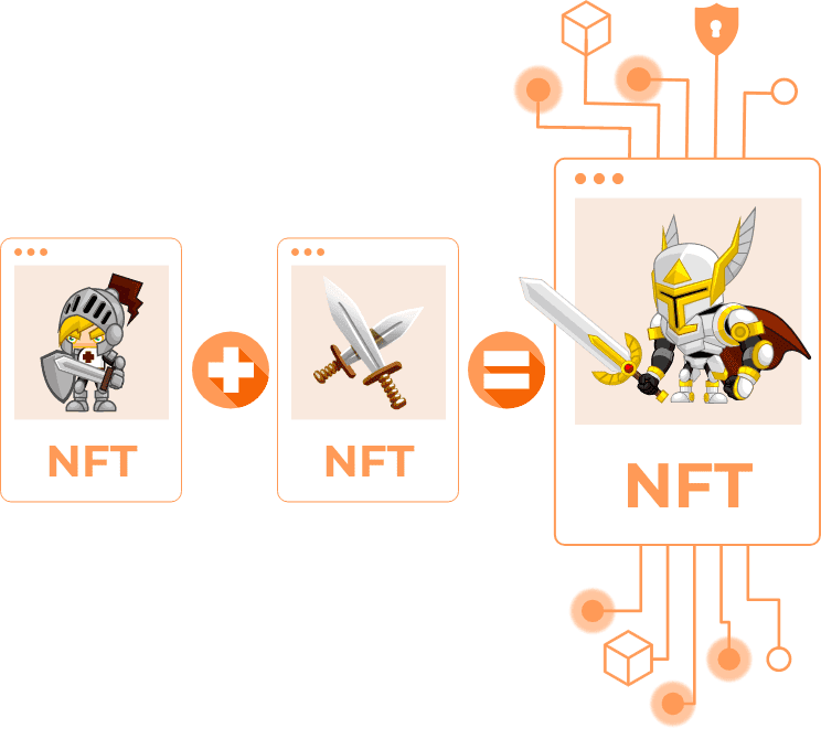 NFT card upgrade system